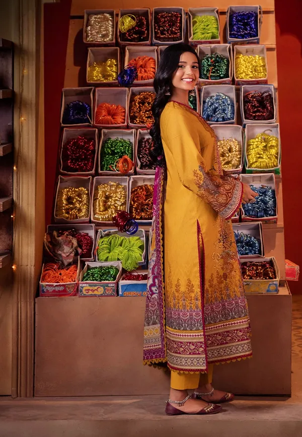 Mustard_Yellow_Ethnic_Lawn_Suit_With_Printed_Dupatta_For_Women