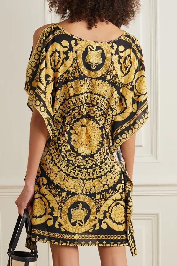 Colorful_Batwing_Sleeve_Midi_Dress
