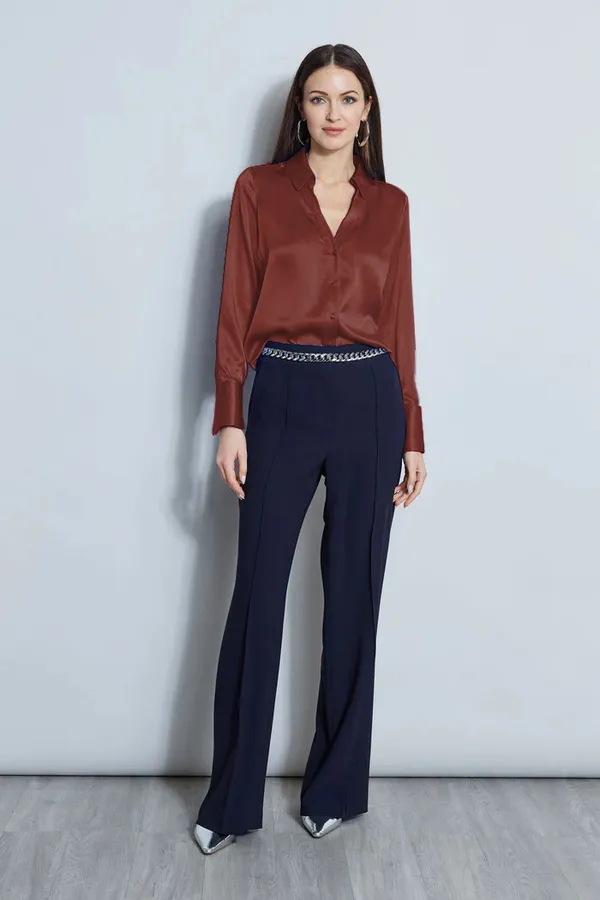 Fandaro_Women’s_Premium_Maple_Brown_Satin_Shirt