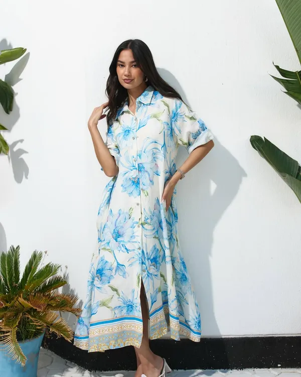 Floral_Breeze_Asymmetric_Shirt_Dress_–_Blue_&_White
