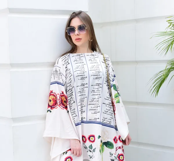 Floral_Script_Print_Co-Ord_Set_with_Asymmetric_Kurta