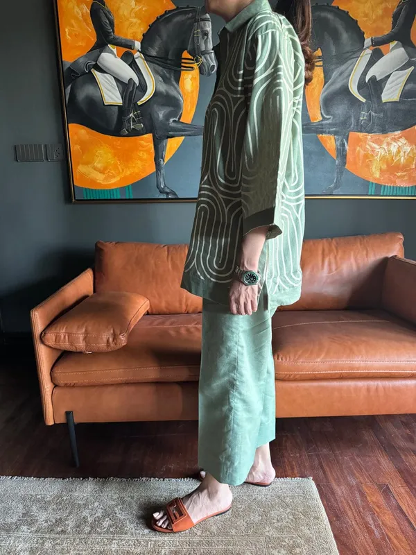 Forest_Green_Linen_Cotton_Everyday_Luxe_Two-Piece_Set_For_Women