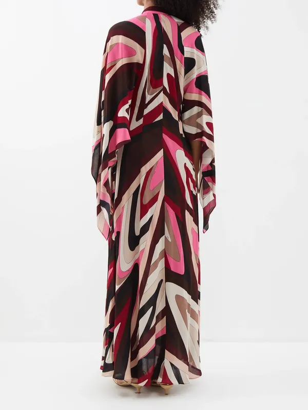 Luxury_Resort_Wear_Maxi_Caftan_–_Bold_Pink_&_Burgundy_Print_Dress