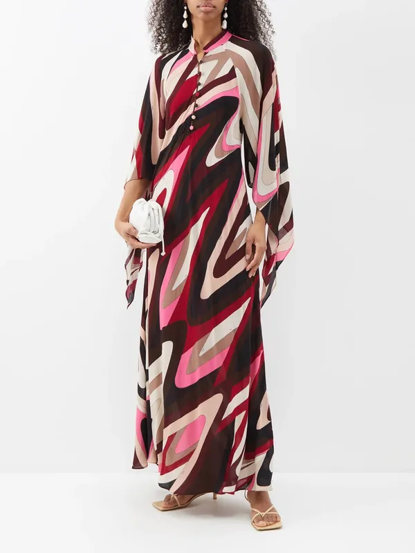 Luxury_Resort_Wear_Maxi_Caftan_–_Bold_Pink_&_Burgundy_Print_Dress