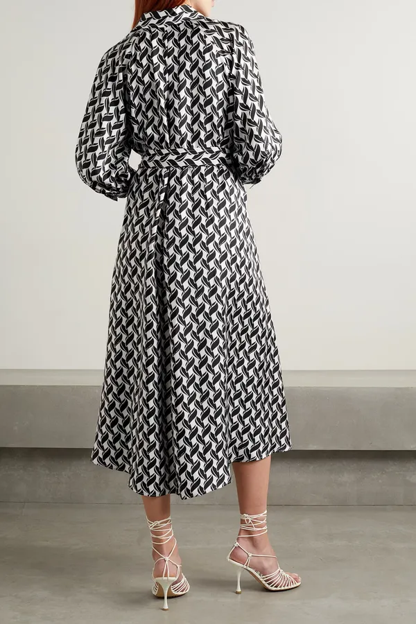Monochrome_Print_Wrap_Midi_Dress_–_Elegant_Tie_Waist_Silhouette