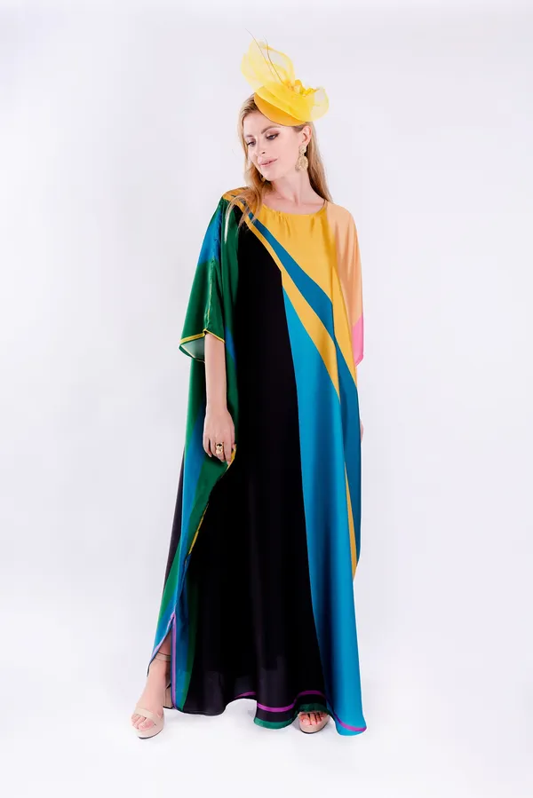 Multicolor_Printed_Kaftan_Dress_for_Women