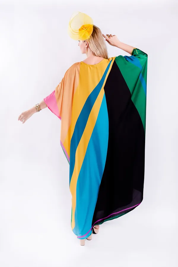 Multicolor_Printed_Kaftan_Dress_for_Women