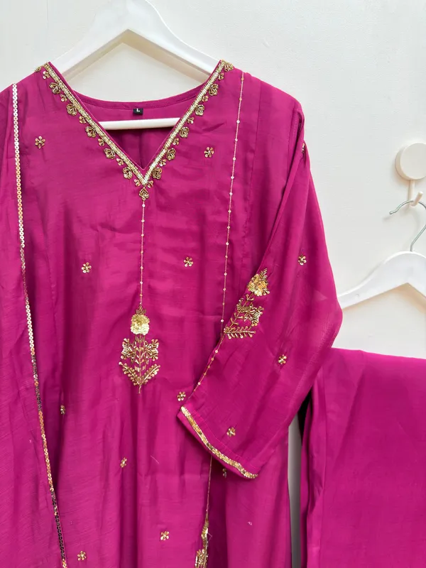Pnk_color_Handwork_Pure_Chanderi_3-Piece_Suit_Set