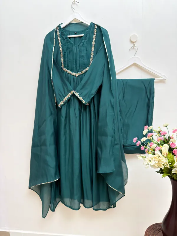 Premium_Festive_Wear_Teal_Blue_Mul_Chanderi_Handwork_Kurta_Pant_Dupatta_3_Piece_Set