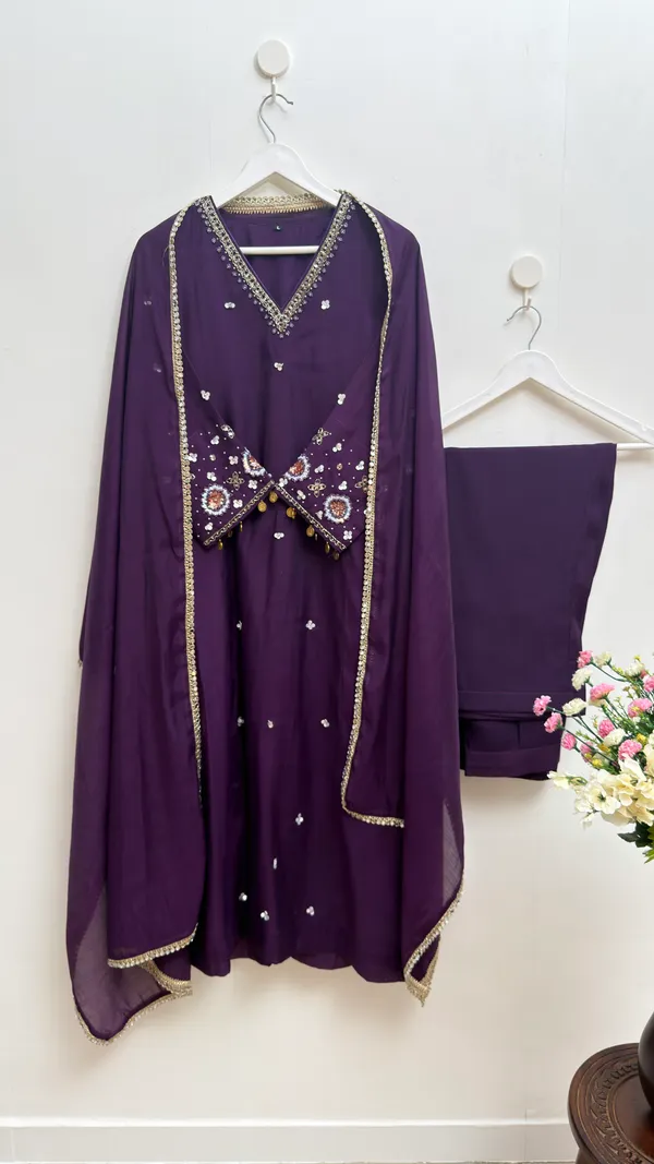 Purple_Handwork_Embellished_3_Piece_Suit_Set