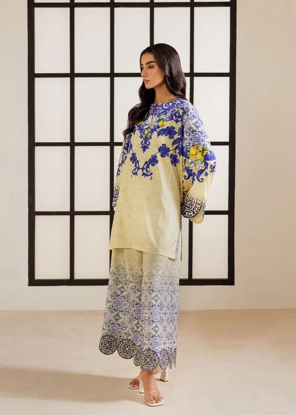 Lemon_Yellow_Smooth_Bsy_Ornate_Floral_Tile_Printed_Co-Ord_Set_For_Women