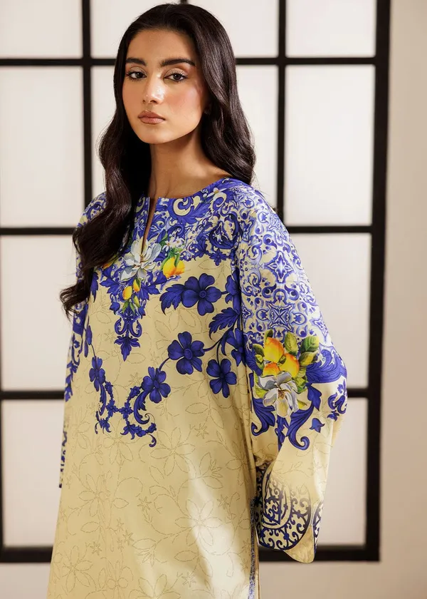 Lemon_Yellow_Smooth_Bsy_Ornate_Floral_Tile_Printed_Co-Ord_Set_For_Women