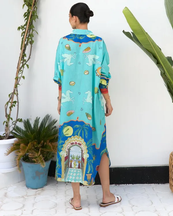 Sky_Blue_Artistic_Printed_Shirt_Dress_with_Long_Sleeves