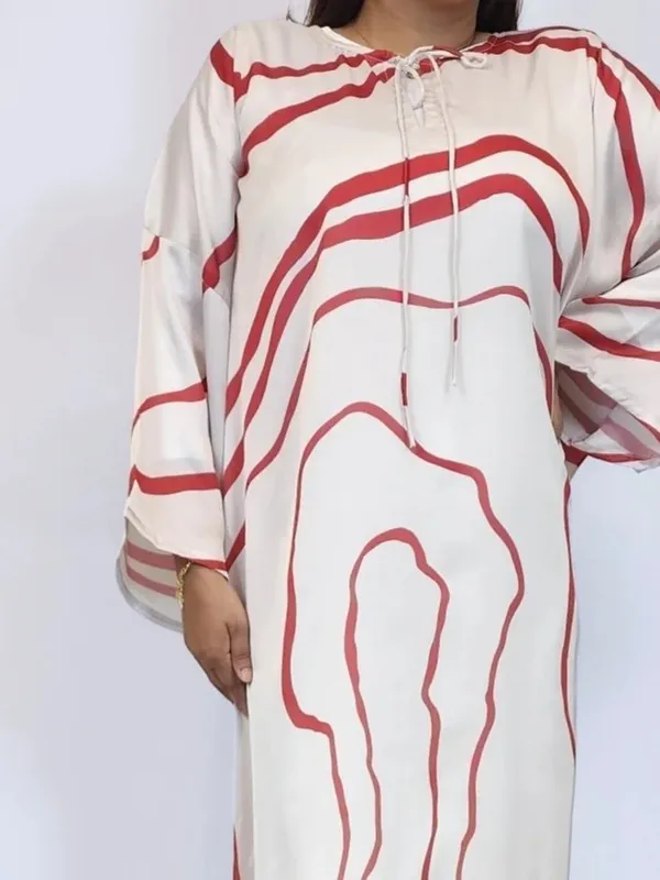 Stylish_Loose_Fit_Abstract_Print_Kaftan_Dress_For_Women_