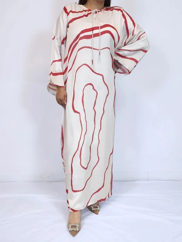 Stylish_Loose_Fit_Abstract_Print_Kaftan_Dress_For_Women_