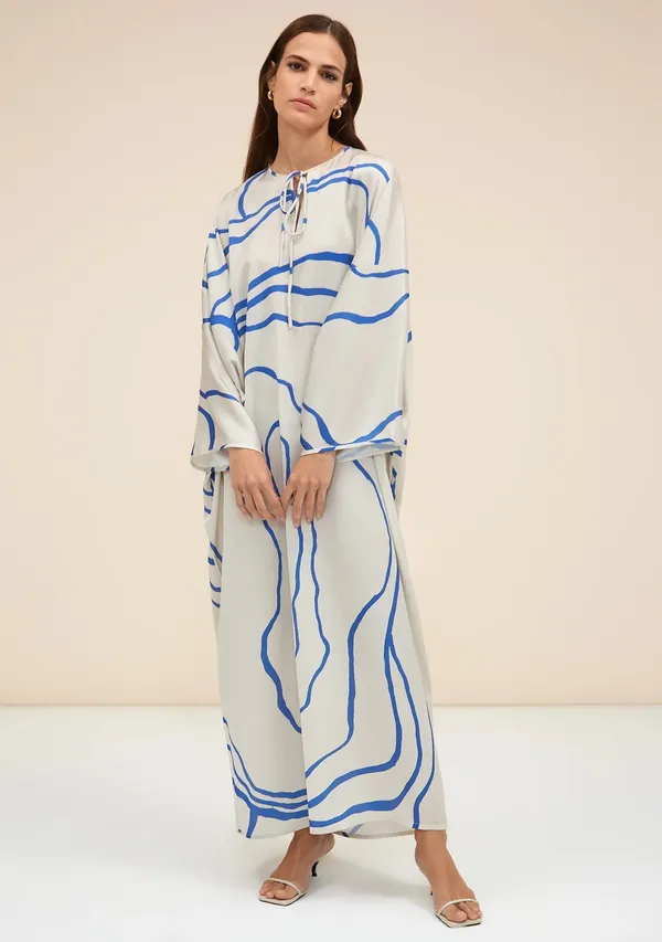 Stylish_Loose_Fit_Abstract_Print_Kaftan_Dress_For_Women_