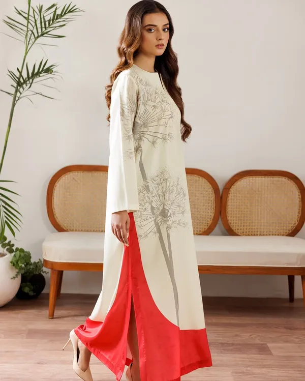 Beige_Smooth_Bsy_Botanic_Bloom_Canvas_Digital_Printed_Kurta_For_Women