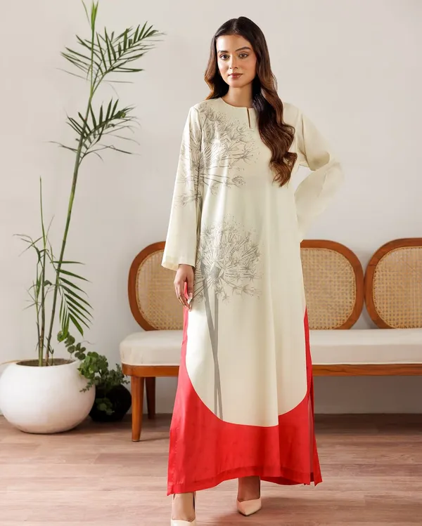 Beige_Smooth_Bsy_Botanic_Bloom_Canvas_Digital_Printed_Kurta_For_Women