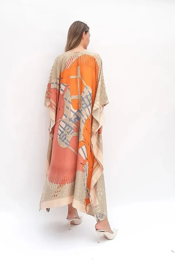 Women’s_Beige_&_Orange_Abstract_Print_Kaftan_Maxi_Dress_–_Elegant_Flowing_Fit