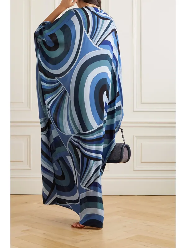 Women’s_Blue_Abstract_Print_Kaftan_Maxi_Dress_–_V-Neck_Elegant_Flowing_Fit