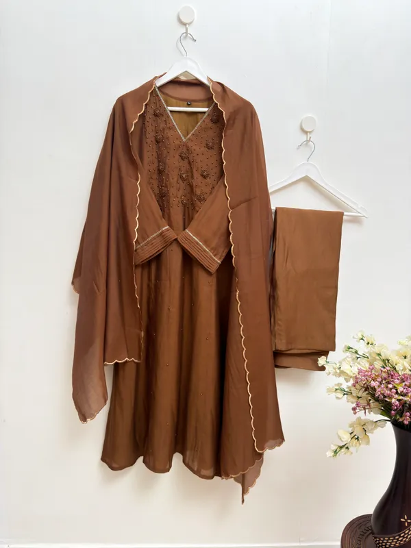 Women's_Brown_Handwork_3-Piece_Kurta_Set_with_Dupatta_and_Pants