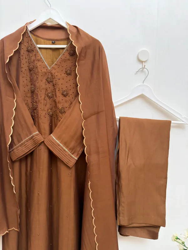 Women's_Brown_Handwork_3-Piece_Kurta_Set_with_Dupatta_and_Pants