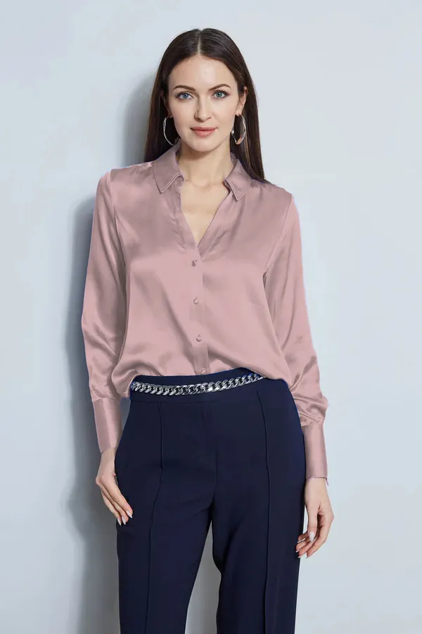 Women’s_Nude_Pink_Satin_Formal_Shirt_–_Smart_&_Chic_Design