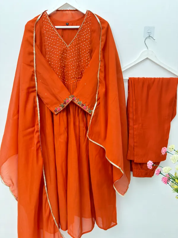 Women's_Orange_Mul_Chanderi_Handwork_Kurta_Set_with_Dupatta