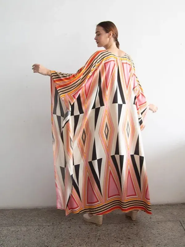 Women’s_Peach_&_Orange_Geometric_Print_Kaftan_Maxi_Dress_–_Relaxed_Flowing_Fit