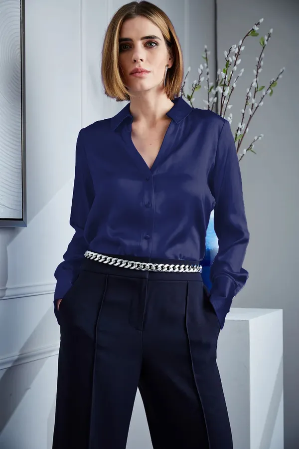 Women’s_Premium_Navy_Blue_Satin_Shirt_–_Elegant_Collared_Button-Down_Top