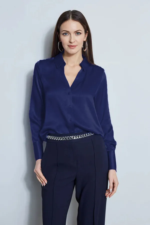 Women’s_Premium_Navy_Blue_Satin_Shirt_–_Elegant_Collared_Button-Down_Top