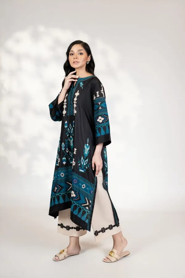Black_Smooth_Bsy_Ethnic_Printed_Kurta_Set_For_Women
