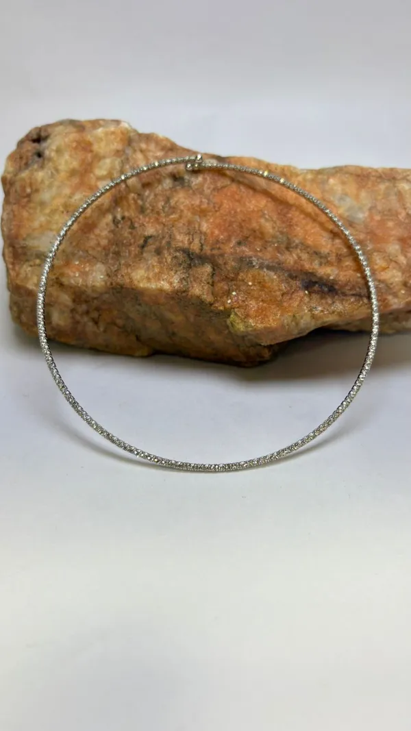 Silver_Cubic_Zirconia_Single_Line_Necklace_Set