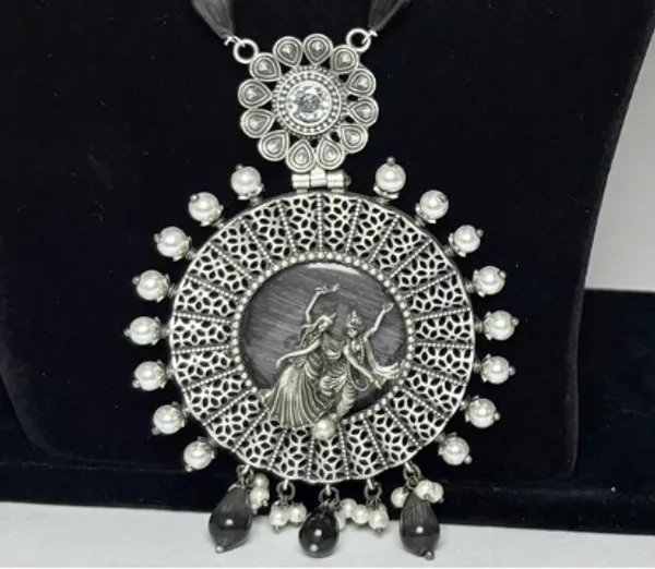Sky_Blue_Beautiful_Radha_Krishna_German_Pendant_Set
