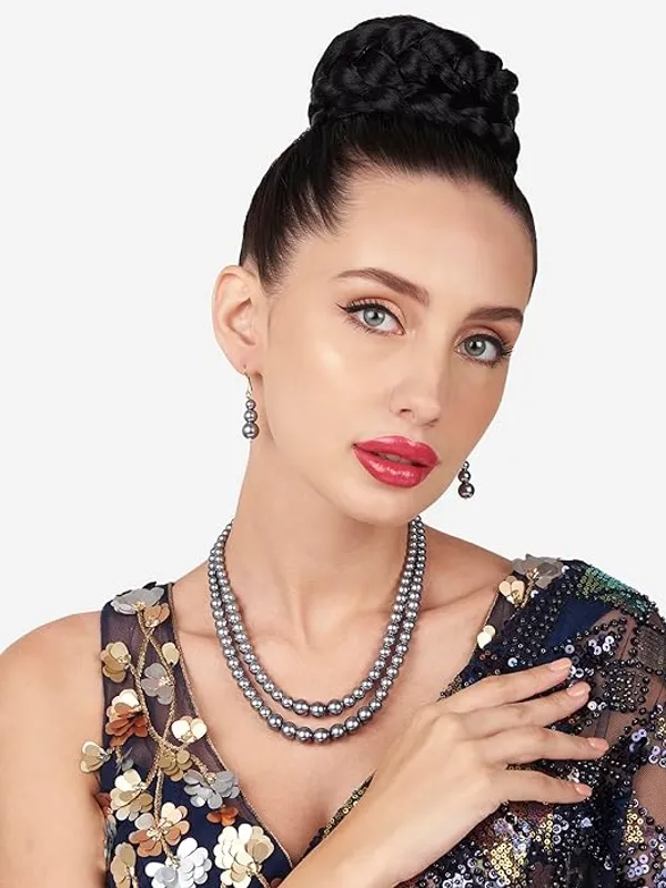 Silver_Grey_Shell_Pearl_Trendy_Necklace_Mala