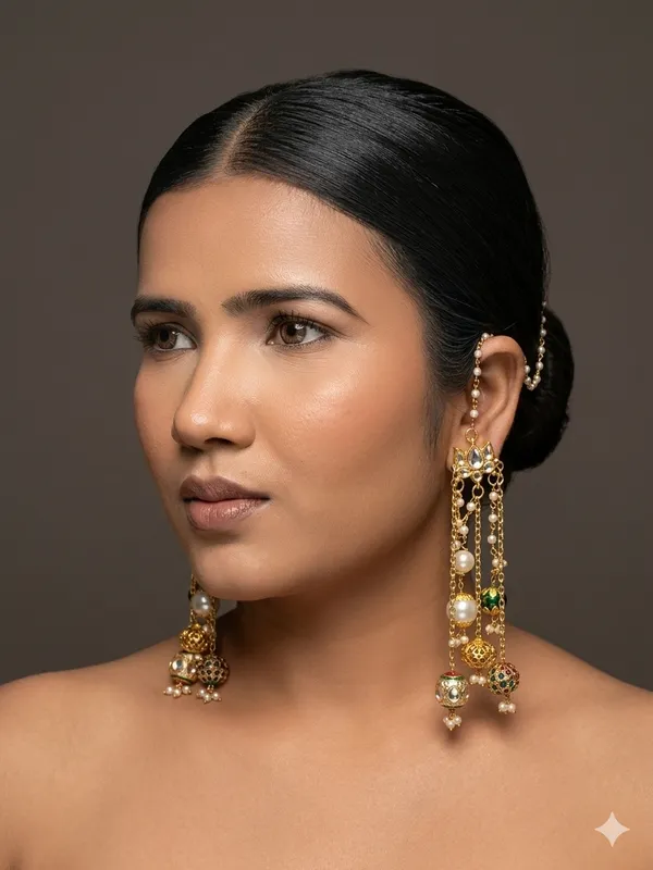 MANKE_Gulbahaar_Jhumra_Ear_Cuff_Earrings