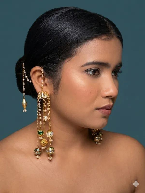 MANKE_Gulbahaar_Jhumra_Ear_Cuff_Earrings
