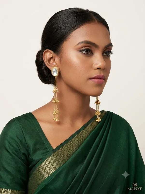 Kanchan_Royal_Pearl_Cascade_kashmiri_Earrings