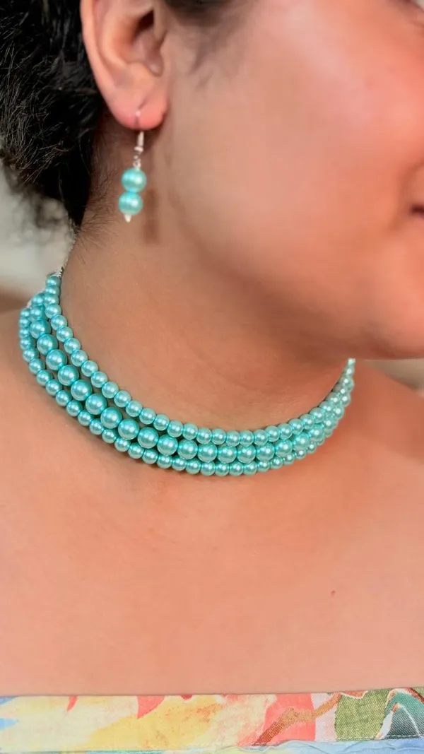 Sky_Blue_Shell_Pearl_High_End_Quality_Choker_Set