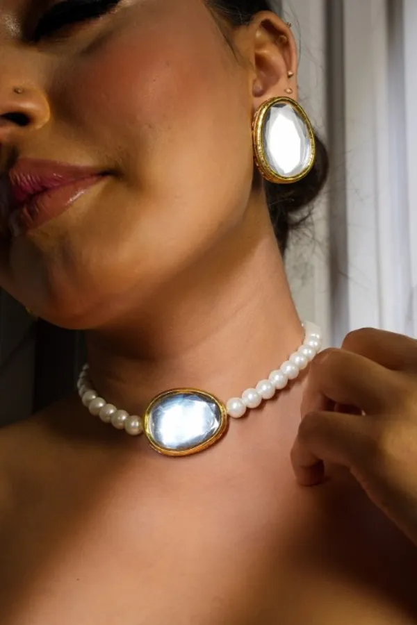 Manke_Eka_Noor_moissanite_pearl_choker