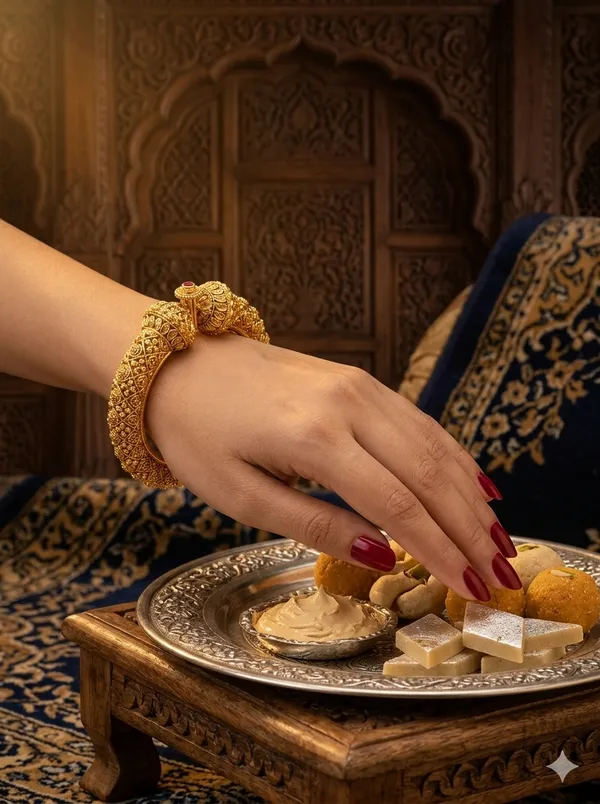 Manke_Royal_Antique_Gold_Bangle_(Kada)_–_Handcrafted_Filigree_Design