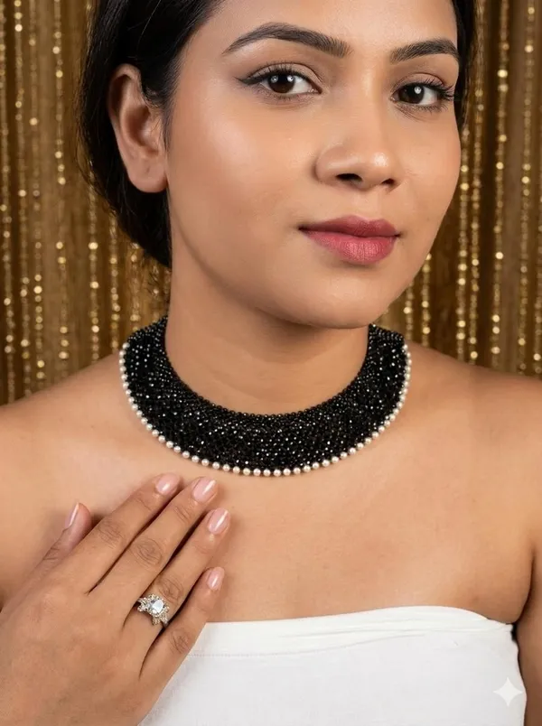 Manke_black_Dew_Pearl__Choker