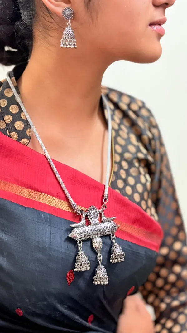 Silver_Oxidised_German_Necklace_Earring_Set