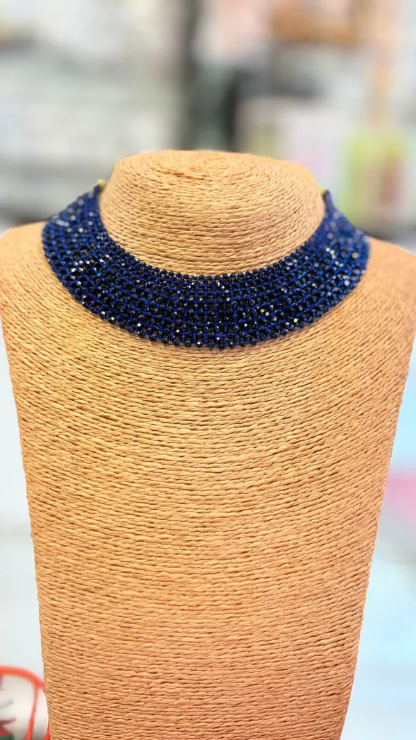 Blue_Hydro_Moti_Hand_Crafted_Choker_Set
