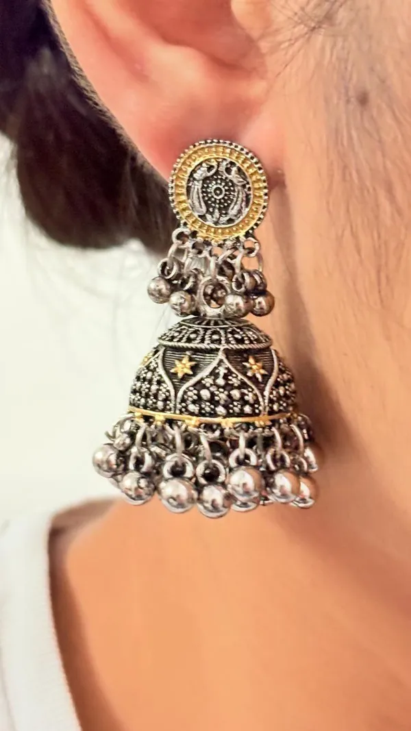 Black_Oxidised_Gold_Beautiful_Metal_Jhumka