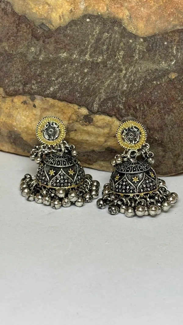 Black_Oxidised_Gold_Beautiful_Metal_Jhumka