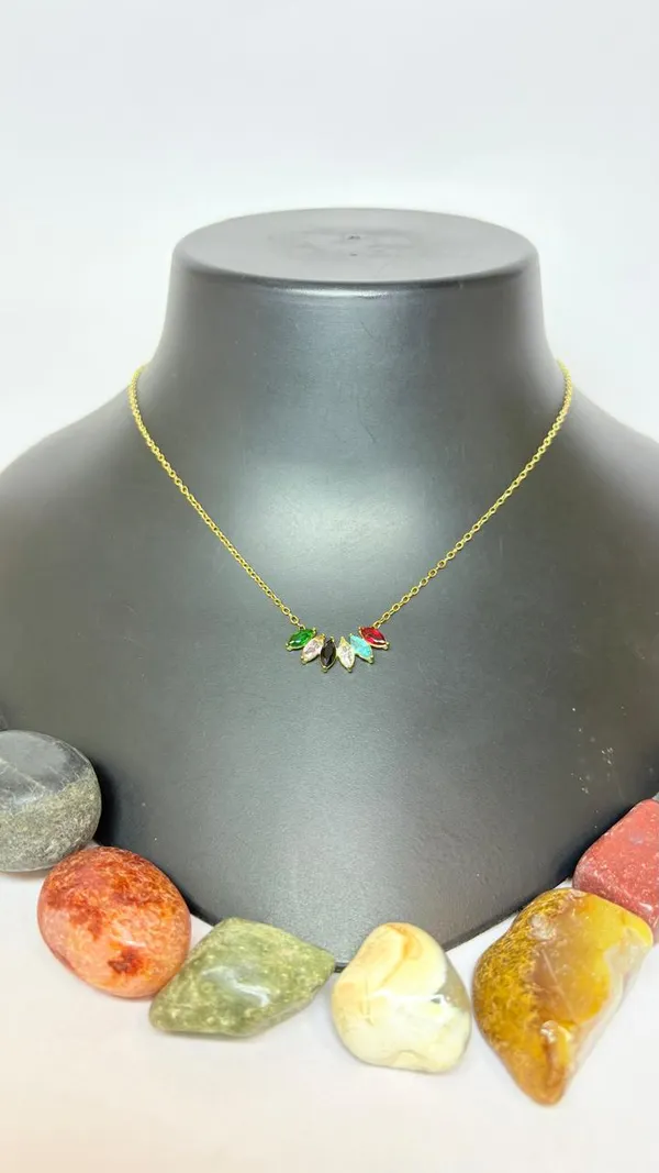 Gold_&_Multicolor_Plated_Multi_Stone_Necklace_Set
