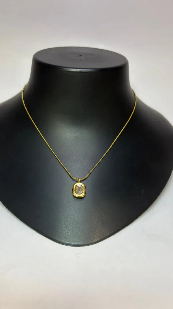 Gold_Plated_Cz_Stone_Chain_Pendant
