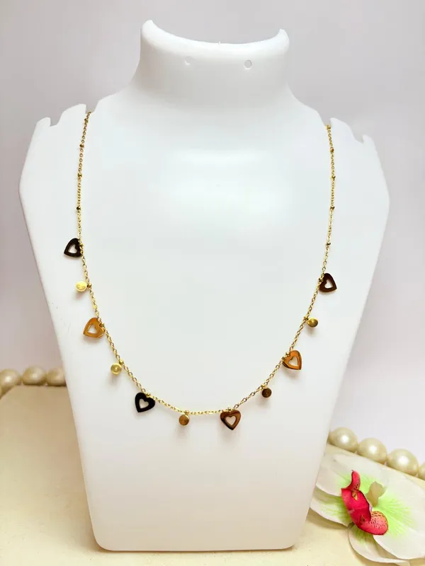 Gold_Plated_Heart_With_Cz_Stone_Chain