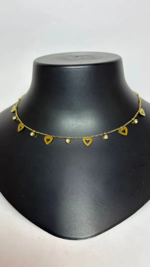 Gold_Plated_Heart_With_Cz_Stone_Chain